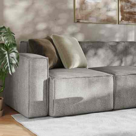 Flash Furniture Bridgetown Luxury Modular 5 Piece Sectional Sofa, Gray IS-IT2231-5PCSEC-GRY-GG